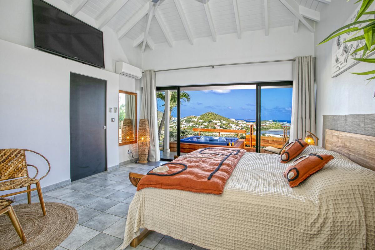 A louer villa vue mer Mont Vernont Saint Martin_ Chambre 4 - 26